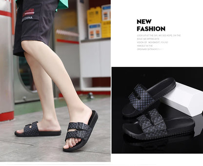 Moda casual flip-flops masculino verão eva sandálias esportivas de sola macia 2024 nova tendência confortável antiderrapante chinelos de praia