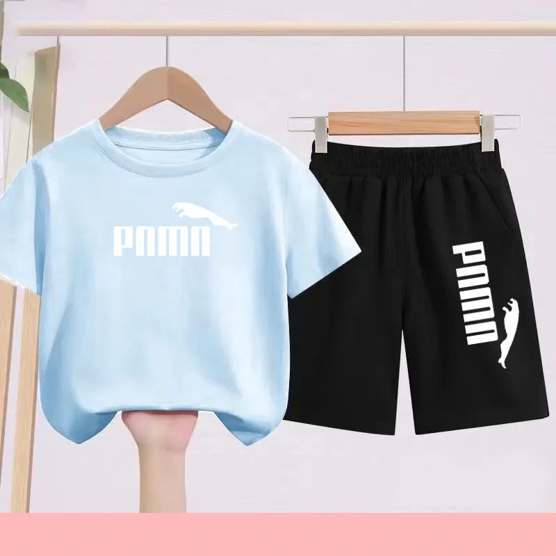 Summer 2 Piece Set 3-12 Age Children T-Shirt
