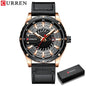 CURREN Brand Quartz Watch Men New Fashion Waterproof Casual Business Military Men Watch Auto Date Watches Relogio Masculino