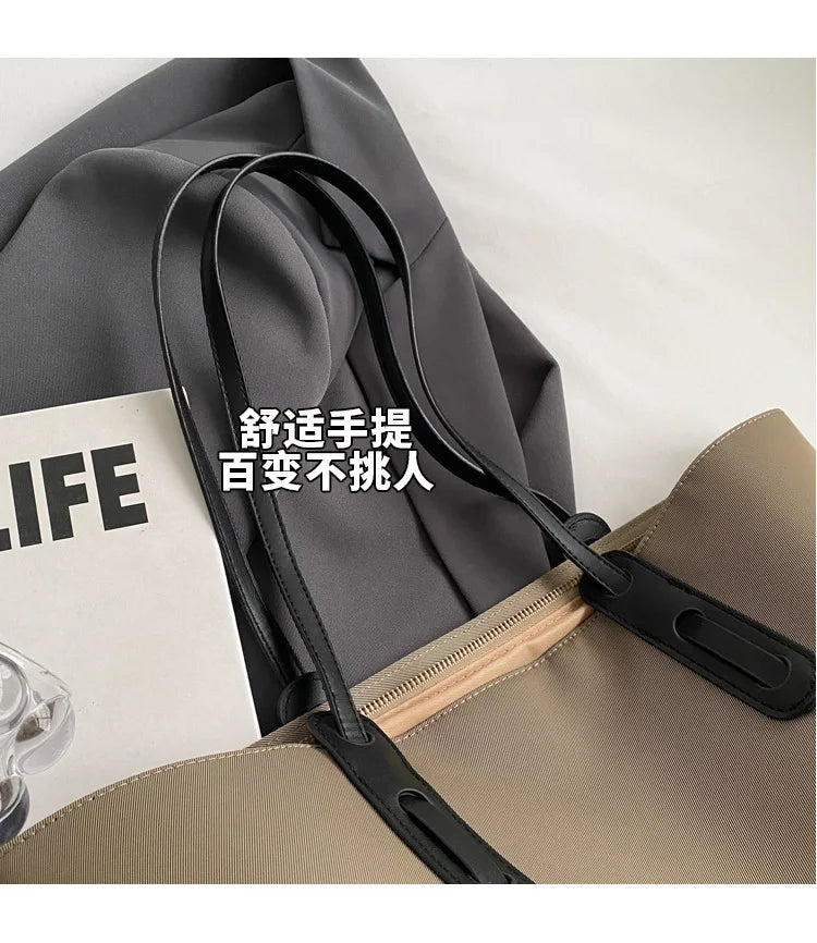 Women Handbags large Capacity Tassels Female Shoulder Bags Soft Oxford Travel big Totes new ladies Hand Bag black