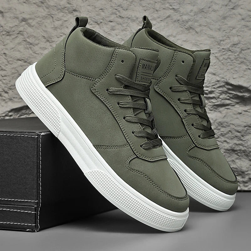Sneakers, Spring High-Top Skate Shoes for Outdoor Sports