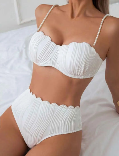 Sexy White Black Bikini Set 2026 Women