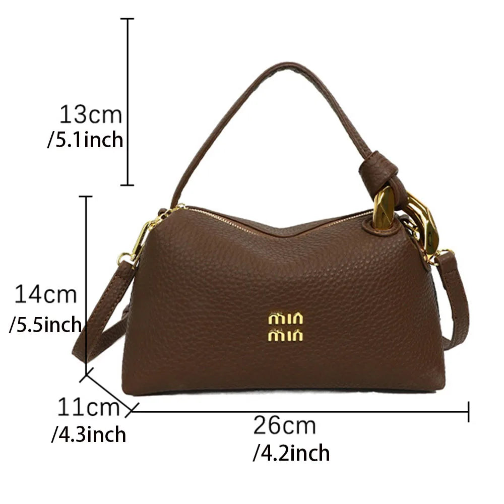 Women handbag with high-end feel, lunch box bag, work commuting texture, lunch box bag, shoulder bag, crossbody bag, hand-held