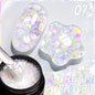 30ML Glitter Poly Nail Gel Hema Free Pink Glitter Acrylic Gel Finger Extension Nail Gel Semi-Permanent Nail Varnish For Manicure