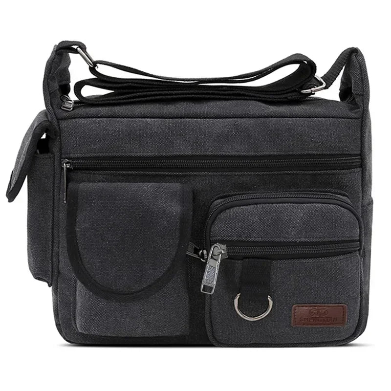Casual Tote Travel Male Crossbody Bag Men's Canvas Shoulder Bags Luxury Messenger Bags Fashion High Quality Handbag Chest Bag