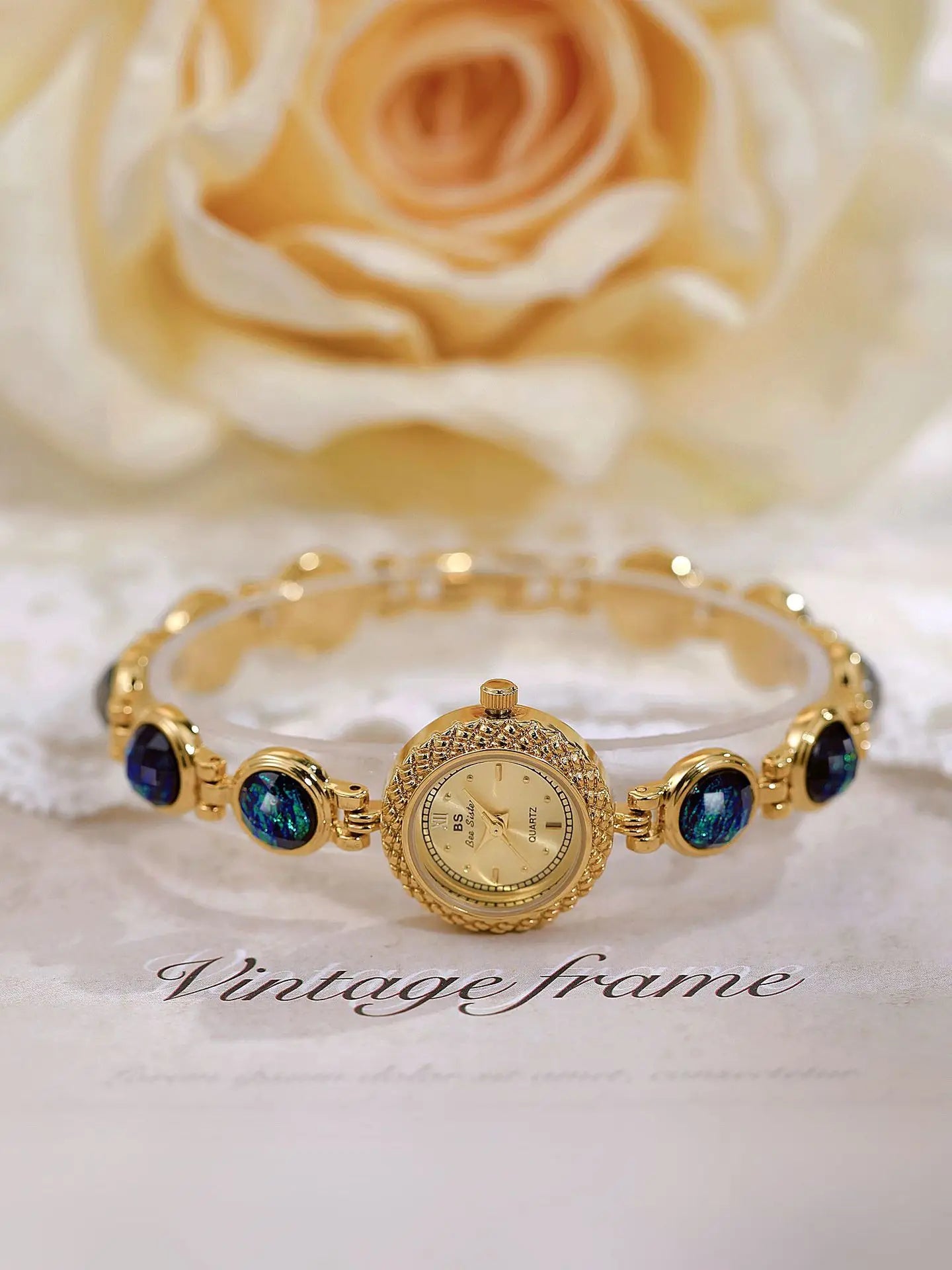 Gold Women Bracelet Watches Luxury Brand Dress Quartz Small Dial Ladies Wrist Watches Rhinestone Rose Gold Watches For Women