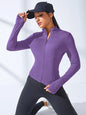 Women's Slim Fit Yoga Zip Jacket – Body Sculpting Short Sports Coat