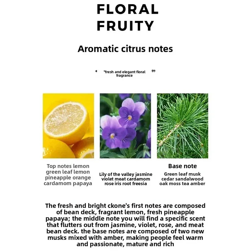 100ml Citrus Aromatic Unisex Fragrance