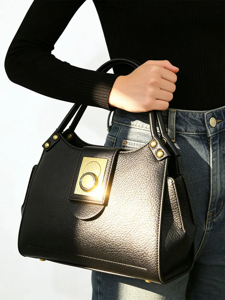 New Women's Handbags, Fashionable Tote Bags, High-End Shoulder Bags, Large-Capacity Commuter Bags, Simple and Versatile Casual Bags, Water-Resistant Crossbody Bags
