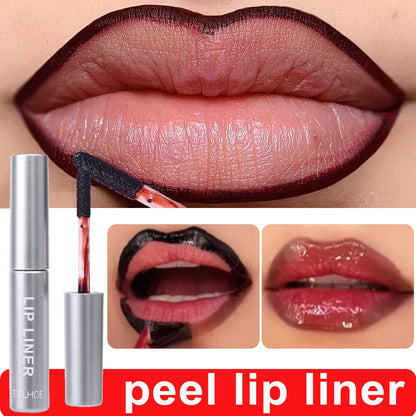 Peel Off Lipsticks Waterproof Brown Contour Tear-off Lip Liner Long Lasting Matte Lip Tint Tattoo Sexy Red Lipgloss Makeup Girls