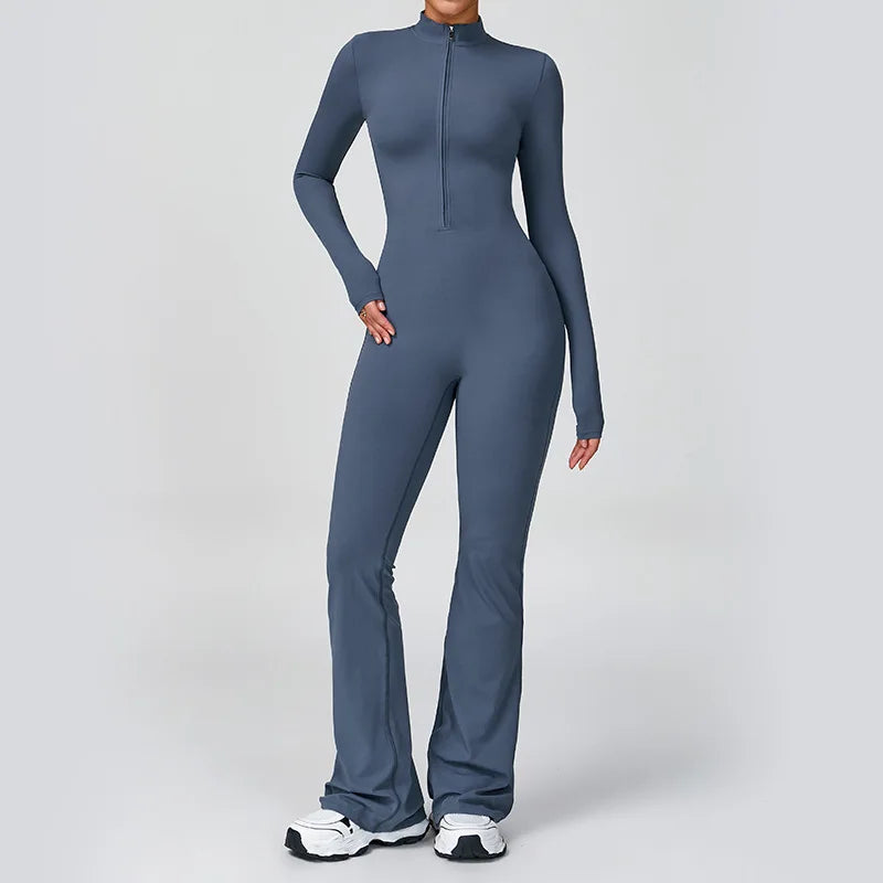 Women's Yoga Onesie Jumpsuit – Long Sleeve Cloud-Feel Sport Tights