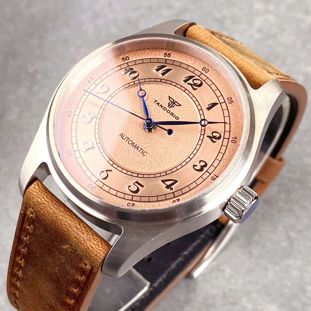 Titanium 39mm Tandorio 20ATM Dive Miyota NH35 PT Automatic Mechanical Watch Men Sapphire Leisure Wristwatch Waterproof Watches