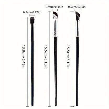 3 pieces of new clothes combination extremely fine new sickle eyeliner brush bevel beginner makeup tools