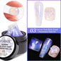 30ML Glitter Poly Nail Gel Hema Free Pink Glitter Acrylic Gel Finger Extension Nail Gel Semi-Permanent Nail Varnish For Manicure