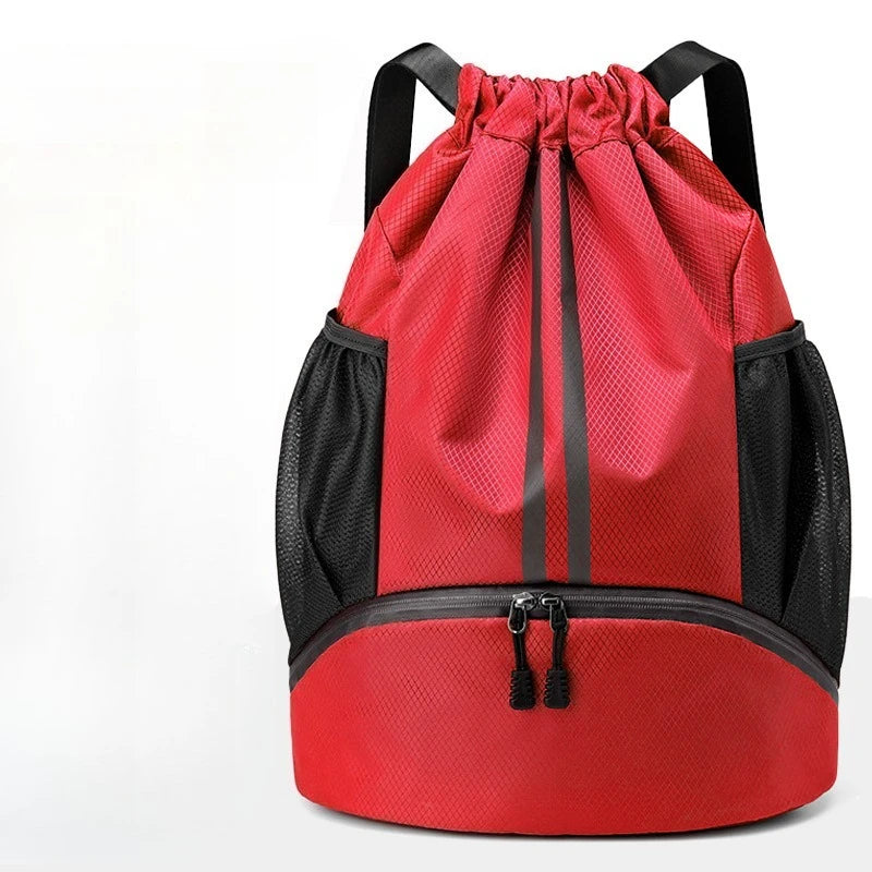 Sport Drawstring Backpack – Dry & Wet Separation Gym Bag