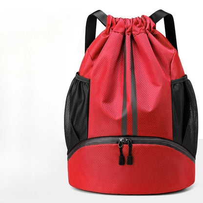 Sport Drawstring Backpack – Dry & Wet Separation Gym Bag