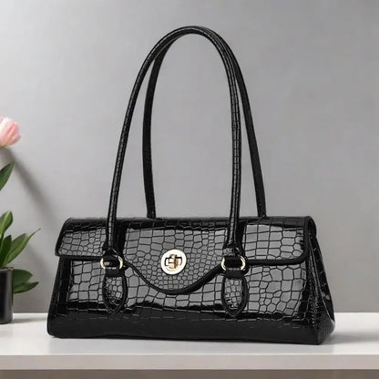 New Handbags Women's Bag Women Fashion Original Foreign Trade Exquisite Crocodile Handbag Large Capacity Shoulder Messenger Bag