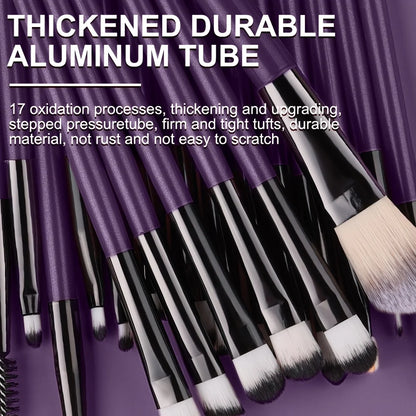 20pcs Eye Makeup Brush Set Portable Soft Makeup Brushes Beauty Tools Foundation Eyeshadow Eyeliner Brush Multi-function Beginner