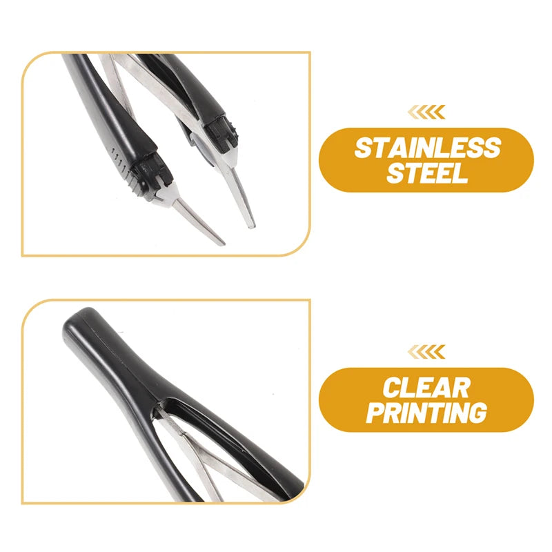 【Eyebrow Tweezer Automatic Retratable Face Hair Beard Removal Stainless Steel Anti Rust Beauty Hair Puller Makeup Tool】