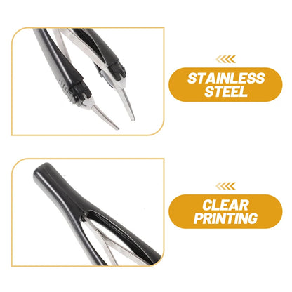 【Eyebrow Tweezer Automatic Retratable Face Hair Beard Removal Stainless Steel Anti Rust Beauty Hair Puller Makeup Tool】