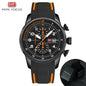 MINI FOCUS Sports Quartz Watch for Men Fashion Chronograph Waterproof Watches Silicone Strap Luminous Hands Wristwatches 0379