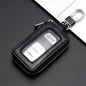 Visual Mirror Key Case Men & Women Leather Car Key Bag Wallet Fashion Housekeeper Holders Key Rings Home Key Zipper Bag