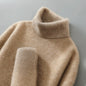100% wool high neck sweater with pullover for men