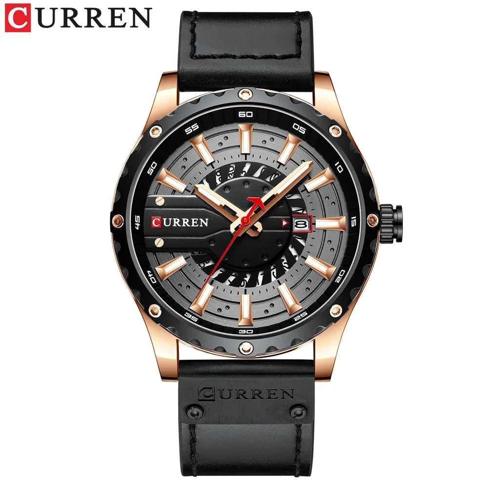 CURREN Brand Quartz Watch Men New Fashion Waterproof Casual Business Military Men Watch Auto Date Watches Relogio Masculino