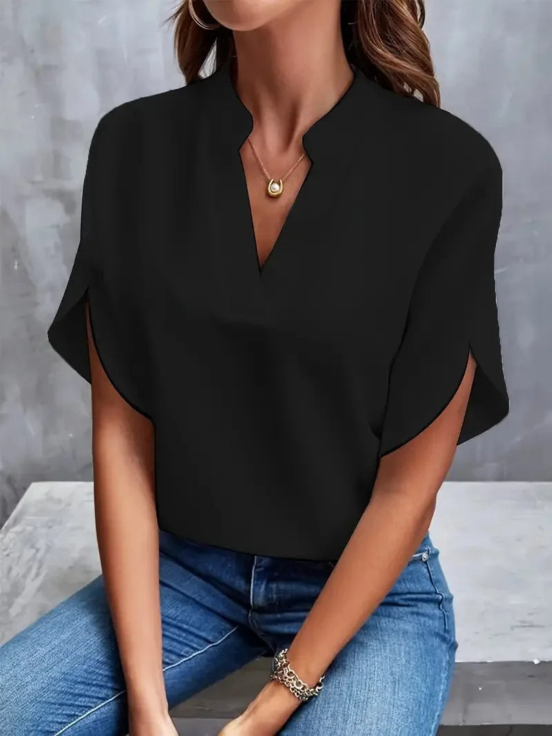 Styledora Elegant V-Neck Blouse
