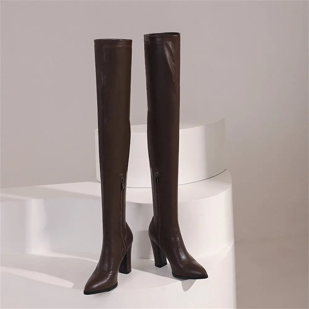 Plus Size 48 Brand NEW Pointed Toe Brown