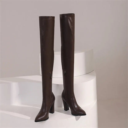 Plus Size 48 Brand NEW Pointed Toe Brown