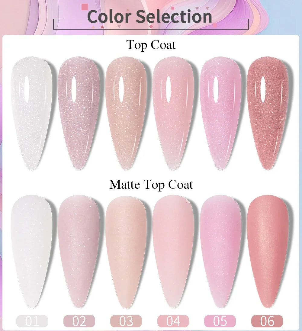 30ML Glitter Poly Nail Gel Hema Free Pink Glitter Acrylic Gel Finger Extension Nail Gel Semi-Permanent Nail Varnish For Manicure