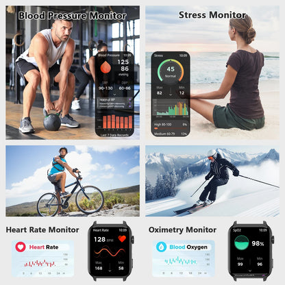 Blackview 2025 R30 Max Smartwatch with Flashlight 1.91'' TFT Screen Health Monitoring Bluetooth Call Watches for Men Women Gifts