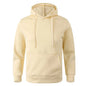Unisex Casual Hoodie – Solid Color Pullover Sweatshirt
