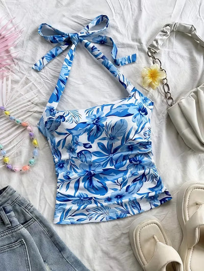 Cropped top，Women's vacation