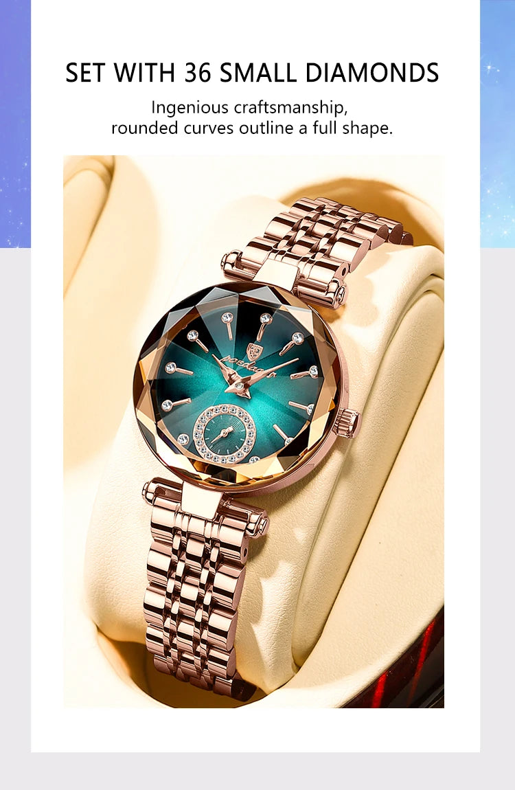 POEDAGAR Elegant Luxury Women's Quartz Watches Waterproof Stainless Steel Watch for Woman Casual Fashion Ladies Wristwatch reloj