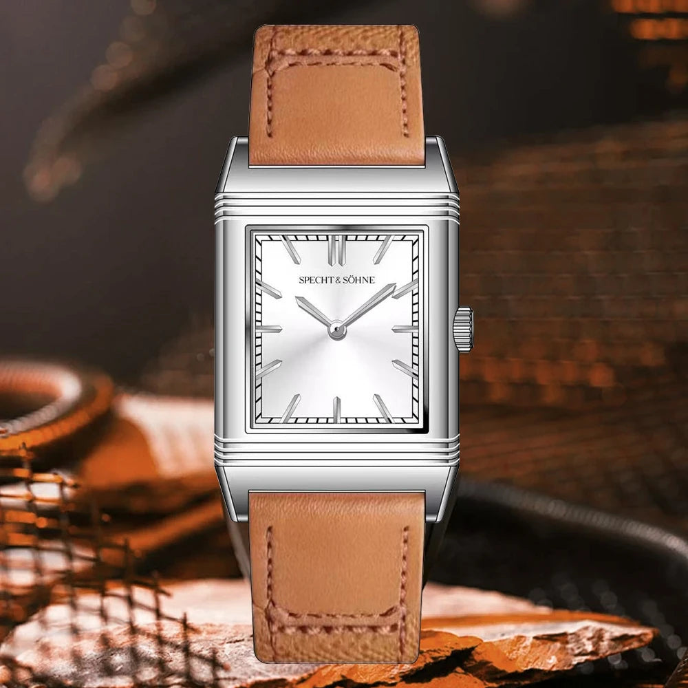 2026 New Arrivals 25.5MM Square Watch For Men Sports Watches Overturn Stainless Steel Watch Sapphire Crystal 50M Waterproof