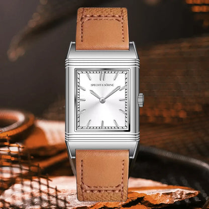 2026 New Arrivals 25.5MM Square Watch For Men Sports Watches Overturn Stainless Steel Watch Sapphire Crystal 50M Waterproof