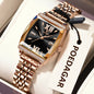 POEDAGAR Elegant Woman Watches High Quality Date Waterproof Luxury Ladies Watch Stainless Steel Casual Quartz Women's Wristwatch