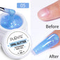 30ML Glitter Poly Nail Gel Hema Free Pink Glitter Acrylic Gel Finger Extension Nail Gel Semi-Permanent Nail Varnish For Manicure