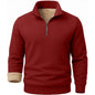 3 Pack Men's Long Sleeve Zip Thick Pullover Winter Warm Sherpa Lined TShirt Men Autumn Outdoor Heavyweight Sweatshirts US SIZE