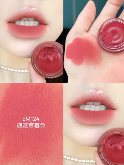 Into You Canned Lip Mud Matte Velvet Whitening Long lasting Lipstick Frost Lip Glaze Natural Bare Color