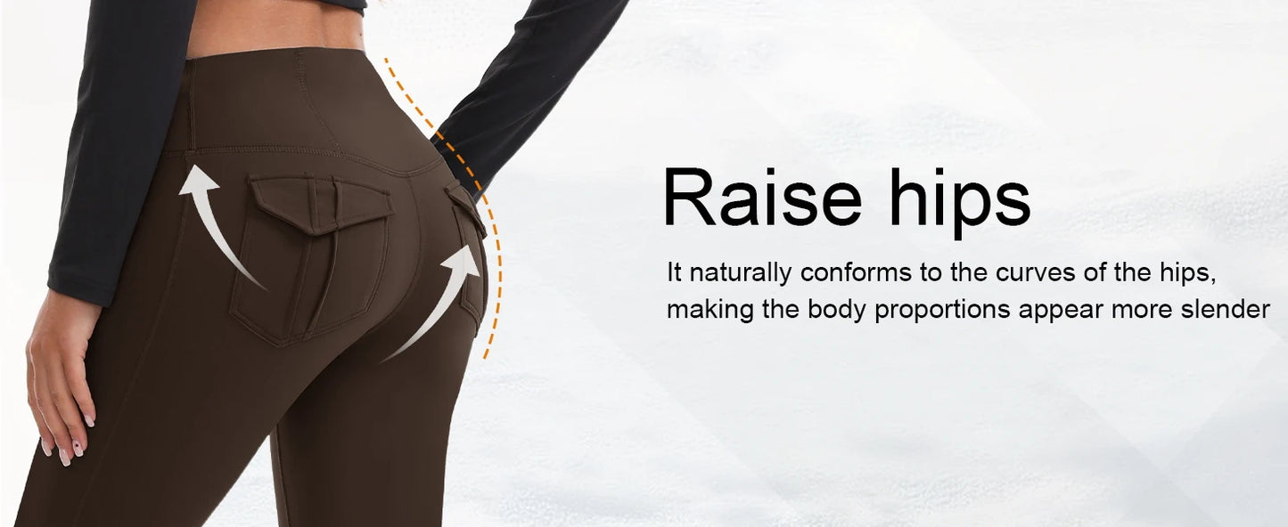 Women's High Waist Flare Yoga Pants – Tummy Control Bootcut Leggings