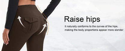 Women's High Waist Flare Yoga Pants – Tummy Control Bootcut Leggings