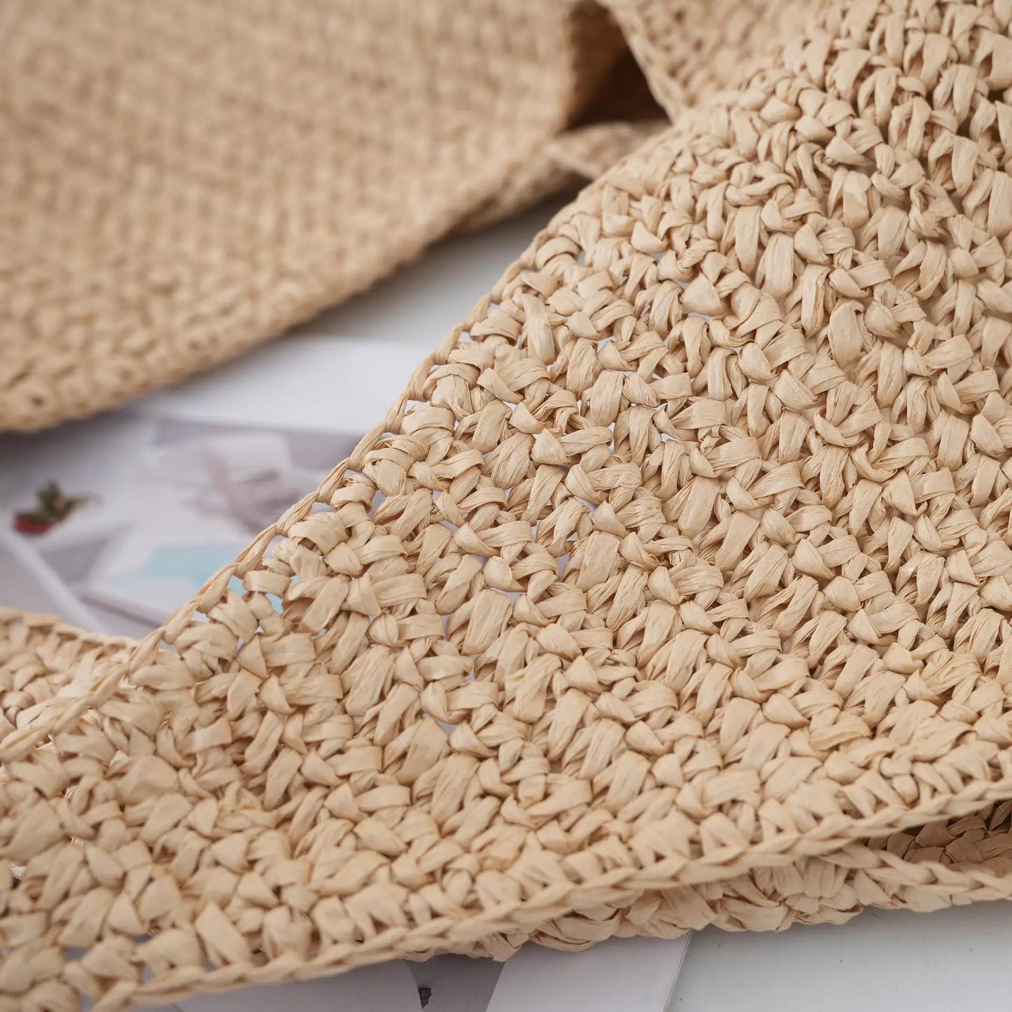 Casual Hobos Large Capacity Straw Women Shoulder Bags Designer Paper Weave Handbags Simple Handmade Summer Beach Big Tote Bag