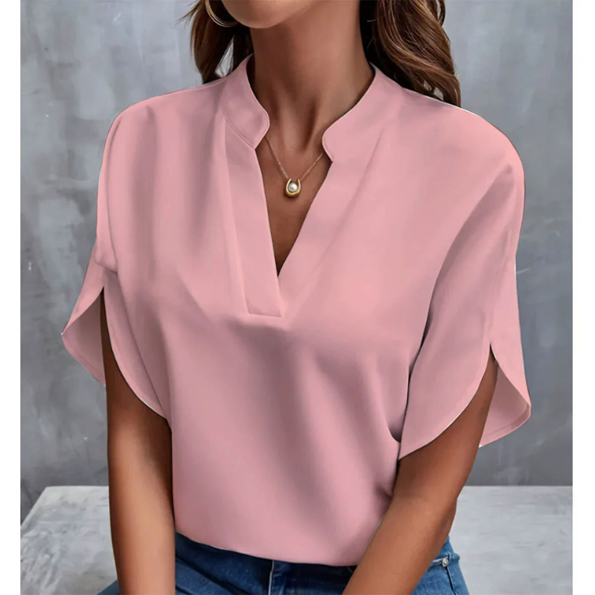 Styledora Elegant V-Neck Blouse