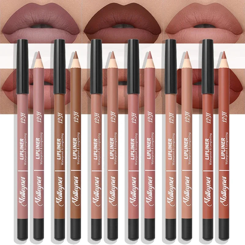 6 Color Velvet Matte Lip Liner Set
