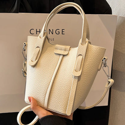 Bucket Handbags Women 2026 New Large Capacity Shoulder Crossbody Bags Luxury Designer Ladies Texture Leatrher Tote Bags