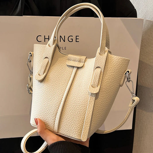 Bucket Handbags Women 2026 New Large Capacity Shoulder Crossbody Bags Luxury Designer Ladies Texture Leatrher Tote Bags