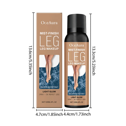 Bronze Leg Makeup Liquid Concealer Even Skin Tone Lasting Moisturizing Body Foundation Cover Tattoo Blemish Fake Tanning Spray